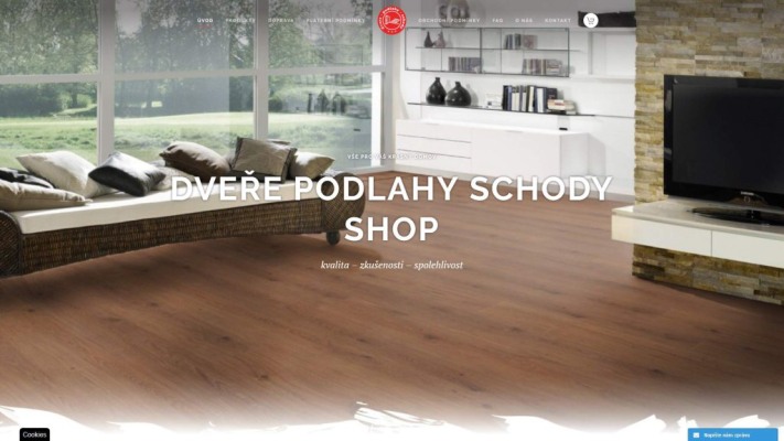 Vytvořili jsme e-shop Dveře podlahy schody z Pardubic