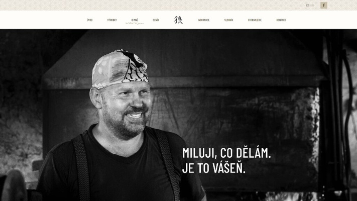 Nově vytvořené webové stránky pro Pavel Bolf Katana kaji