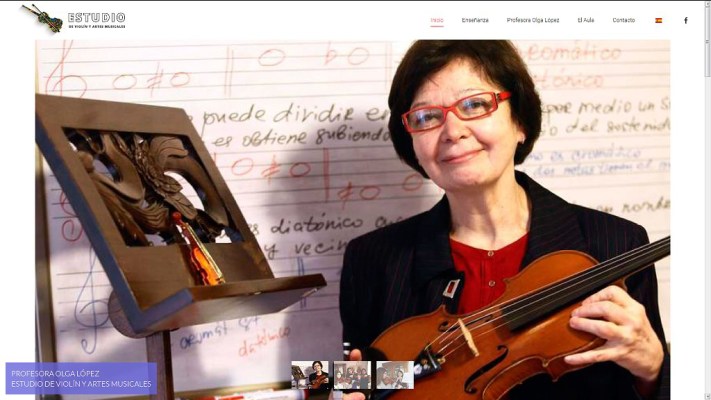 Vytvořili jsme webove stranky pro hudební školu Estudio de violín y artes musicales Leon