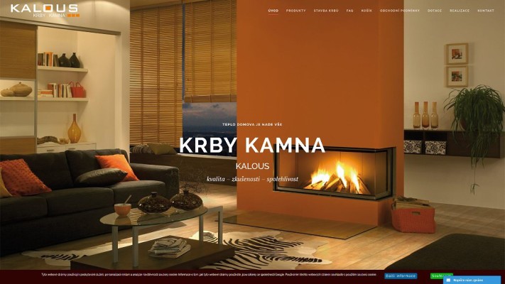 Tvorba webových stránek a e-shopu pro Krby kamna Kalous z Hradce Králové